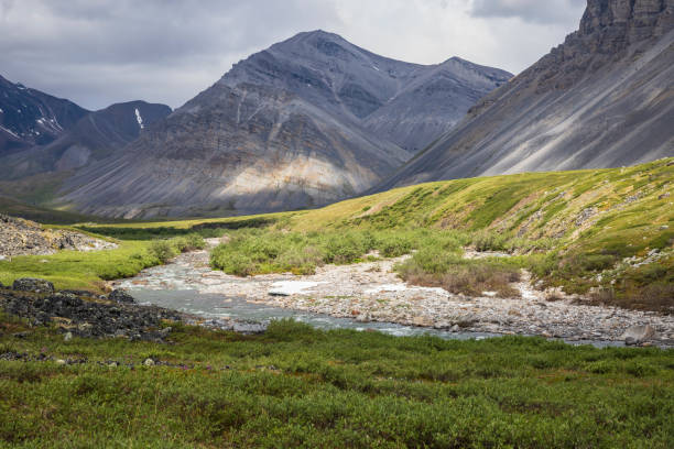 Gates of the Arctic National Park Landscape stock photo