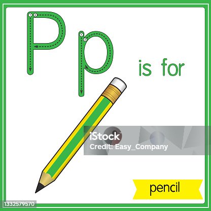 Free Clipart: P for Pencil for coloring | migranerp