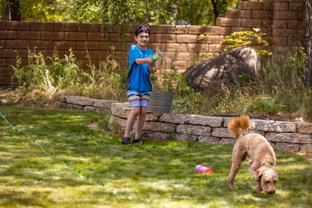 istock Outdoor Backyard Water Fun 1332581840