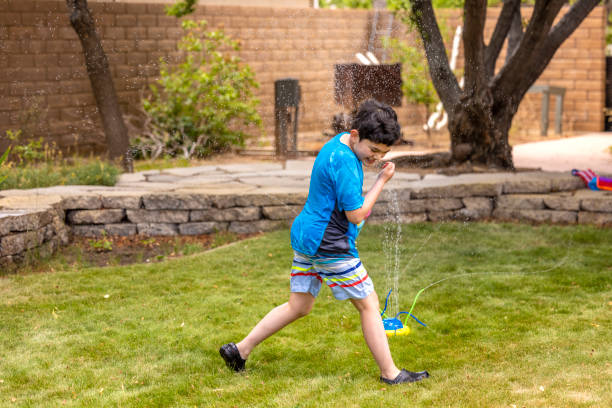 istock Outdoor Backyard Water Fun 1332581898