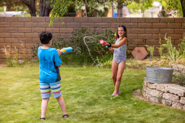 istock Outdoor Backyard Water Fun 1332581909