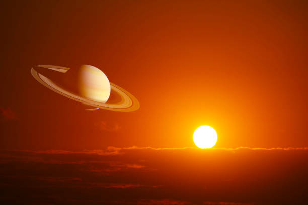 istock saturn and the sun view on planet sunset on skyline 1332607530