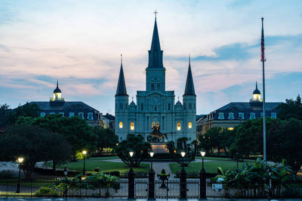 istock St. Louis Cathedral and Jackson Square 1332610023