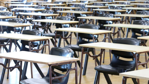 istock School exam tables in an examination hall 1332611658