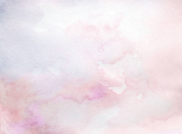 light pink and purple watercolor background stock photo