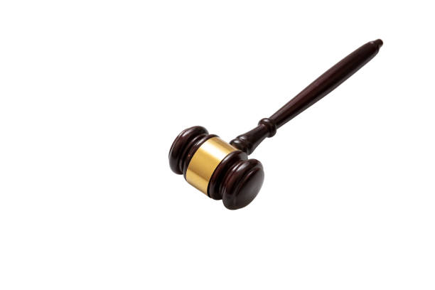 istock Judge gavel isolated cutout on white background, 1332619616