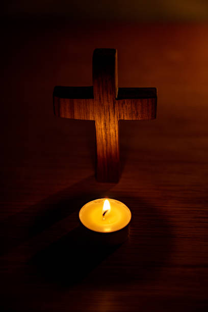 istock Candles and crossings. 1332621442