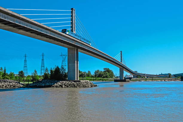 istock Sky-train Bridge Linking Richmond and Vancouver City 1332622862