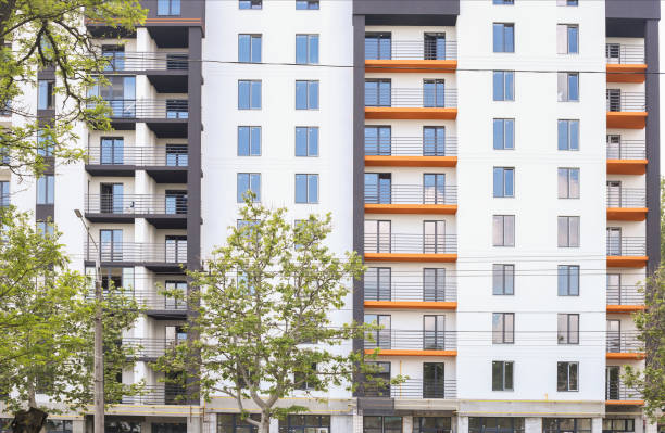 istock beautiful multi-storey building. New building 1332628066