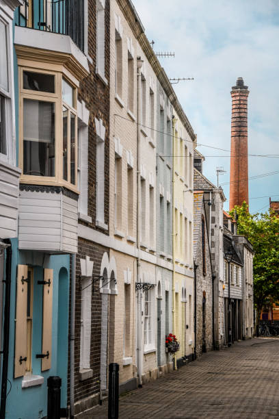 istock Street With Old Architecture In Weymouth, UK 1332642851