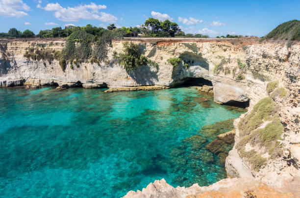 istock Torre Sant Andrea sea view, Apulia, Italy 1332644772