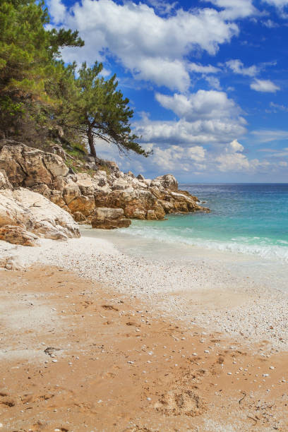 istock Marble beach bay, Thassos Islands, Greece 1332645000