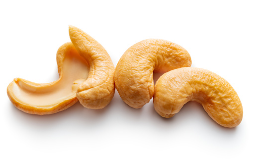 Nuts: Cashew Nuts Isolated on White Background