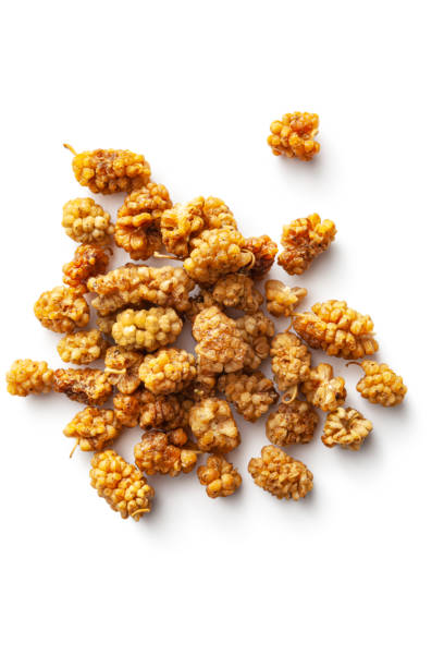 istock Nuts: Dried Mulberry Isolated on White Background 1332647985