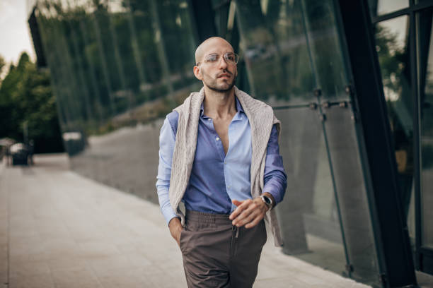 istock Handsome modern man in city 1332655932