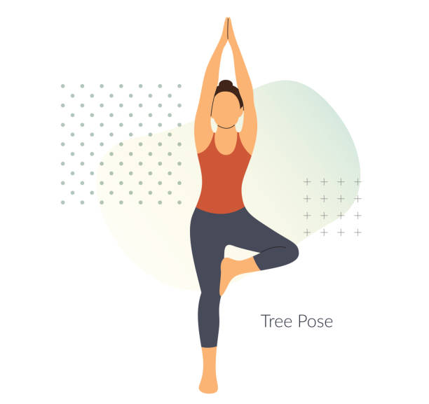 916 Tree Pose Illustrations & Clip Art - iStock | Yoga tree pose, Woman yoga  tree pose, Tree pose home