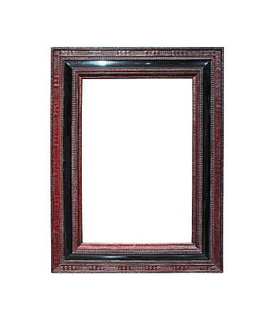 red picture Frame isolated on white