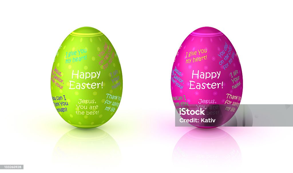 Decoradas huevos de Pascuas (XXXL - Foto de stock de Colorido libre de derechos