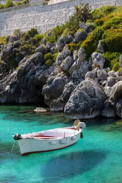 Little Boat on the coast of Puglia (Salento) in Italy