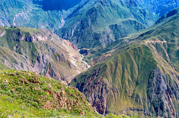 View of Canyon Colca, Peru View of Canyon Colca, Peru arequipa province stock pictures, royalty-free photos & images