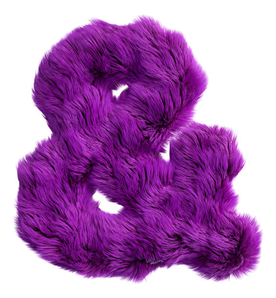 istock Purple cartoon character monster face capital letter. 3d render alphabet symbol isolated. 1332673708