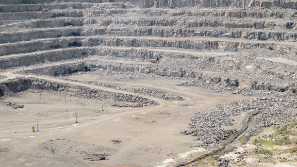 istock Big open granite quarry in Ukraine. 1332676898