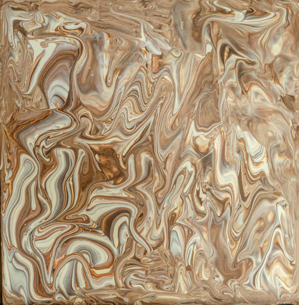 istock Beautiful abstract brown, bronze and gold background. Acrylic painting. Marble texture. Modern design 1332678191