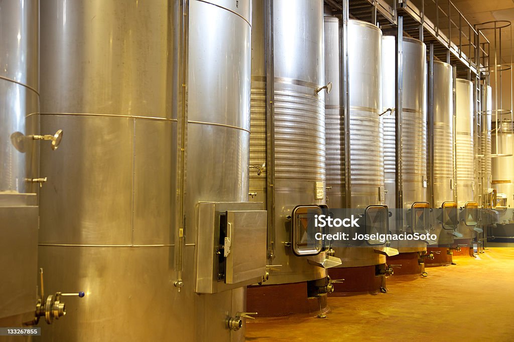 Bodega fermentar instalación moderna - Foto de stock de Acero libre de derechos
