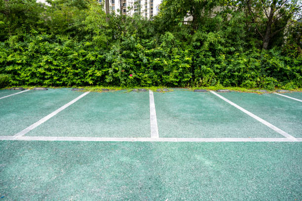 istock Parking spaces in the park 1332679403