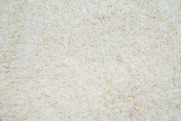 a top view closeup picture of rice stock photo