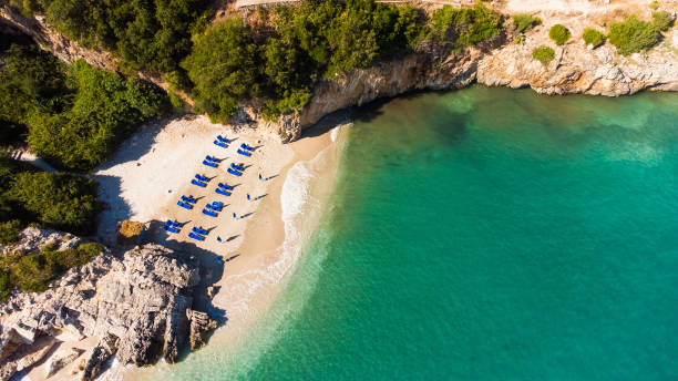 Gjipe Beach, famous beach in Albania