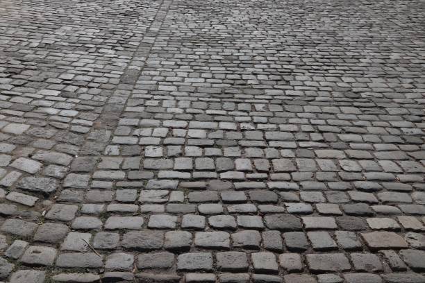 istock Cobblestone street, Nuremberg stone pavement 1332696085