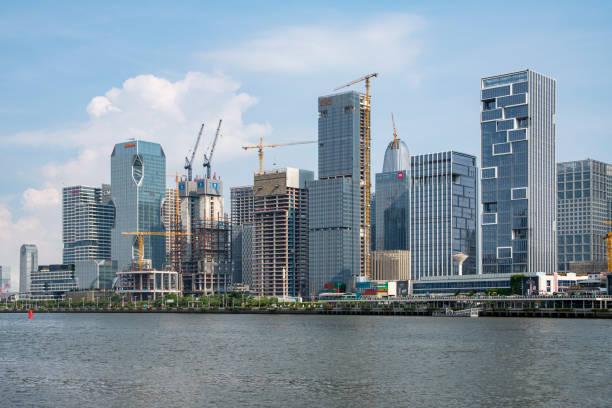 istock Skyscrapers under construction in Guangzhou, China 1332696622