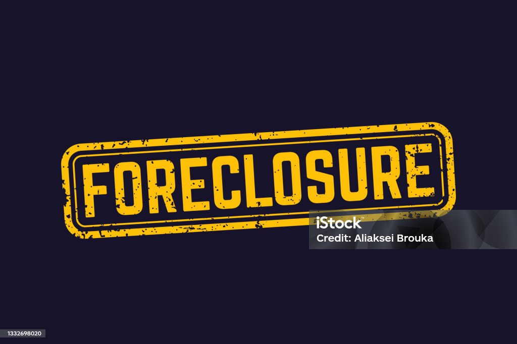 Foreclosure Rates Symbol Foreclosure Sign Vector Stock Illustration - Download Image Now ...