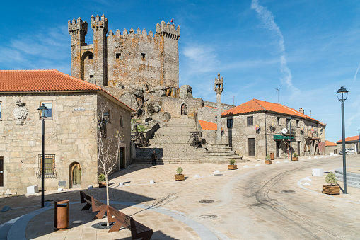 PENEDORMO, Portugal - October 23, 2017: Medieval Castle of Penedono (Castelo de Penedono or Castelo do Magriço) in Penedormo, Beira Province, Portugal