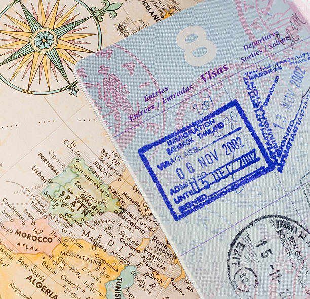 istock Stamped Passport 133269925