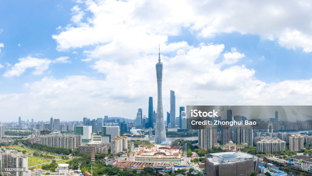 Aerial photography of urban scenery of Guangzhou, China Guangzhou Stock Photo