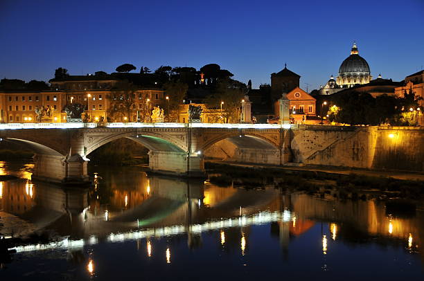 istock St. Peter's Basilica, bridge and reflection, Rome 133270632