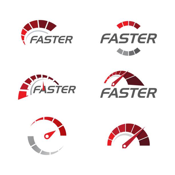 ilustrações de stock, clip art, desenhos animados e ícones de speedometer vector illustration - speedometer