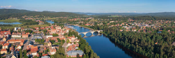 istock Panoramic view of Leksand 1332709725