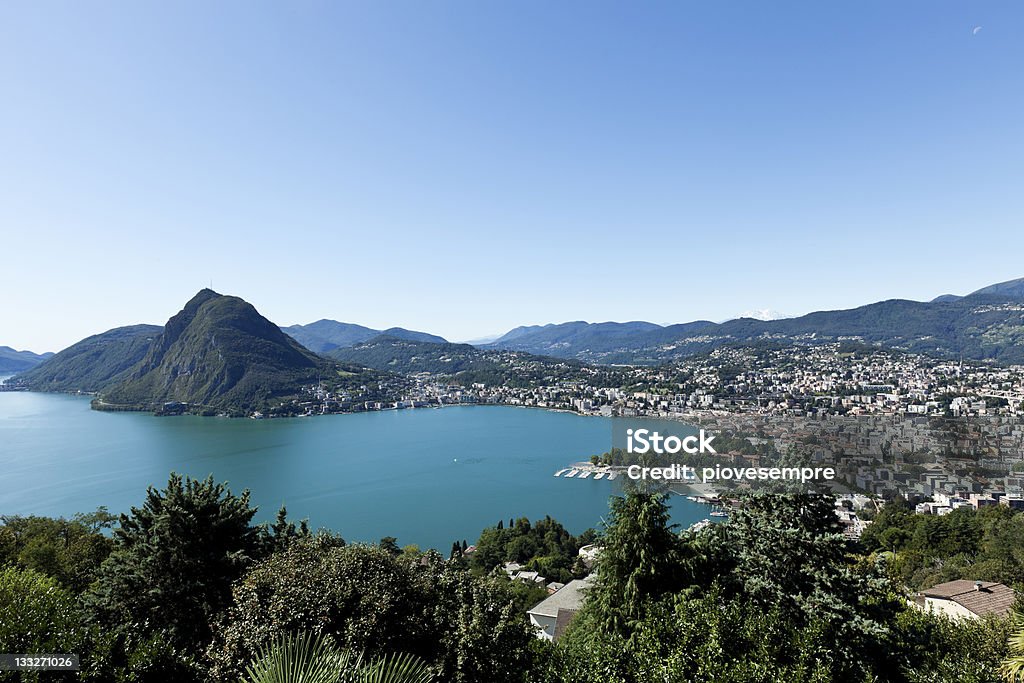 Lago Lugano - Royalty-free Lugano Foto de stock