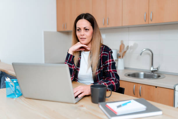 istock Abstract Online Conference Discussion, Digital Classroom Ideas, Virtual Class Meeting, Giving Lectures, Computer Presentation Ideas, Remote Office Work 1332712911