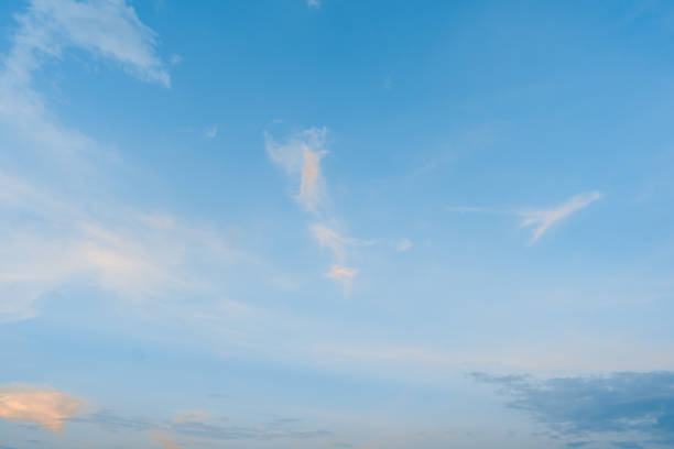 Blue sky and white clouds background on daytime