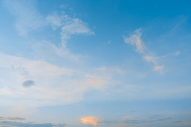istock Blue sky and white clouds background on daytime 1332723466