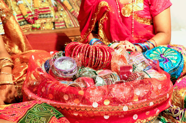 istock bangle placed inside the basket for sell in india 1332724885