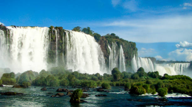 istock Panoramic view of Iguazu Falls, Brazil 1332727569