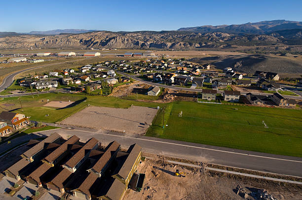 istock Aerial View of Developing Neighborhood Mountain Community 133273013