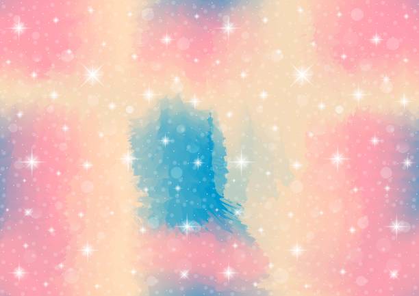 istock abstract galaxy fantasy unicorn. pastel sky with bokeh. rainbow background illustration vector. 1332739400