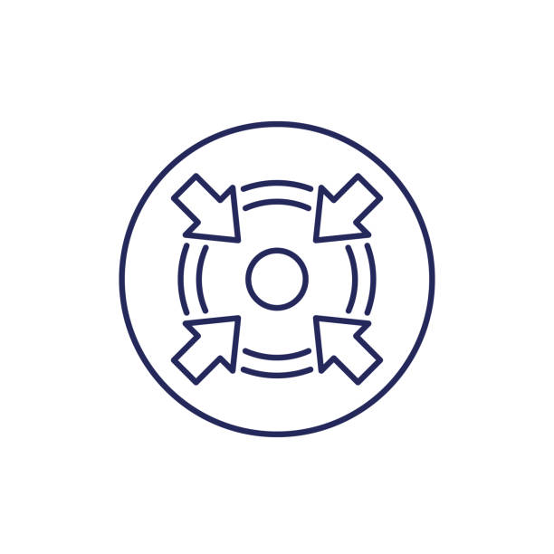 ilustrações de stock, clip art, desenhos animados e ícones de fitness, health, gym trendy icons on circles - interior