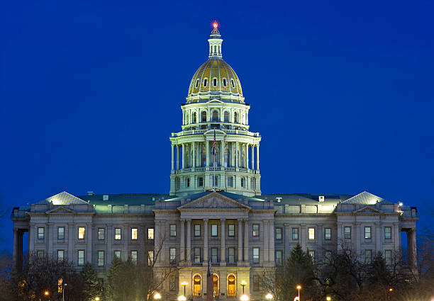 istock Denver State Capitol Building at Dusk Colorado 133275433